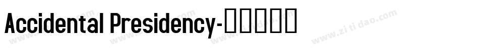 Accidental Presidency字体转换